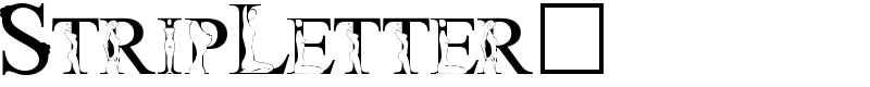 StripLetter1 Font