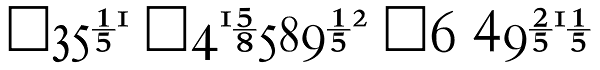 Aetna Fractions JY Roman Font