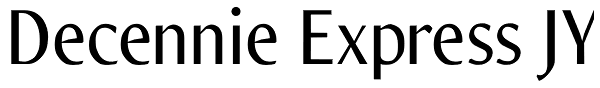 Decennie Express JY Font