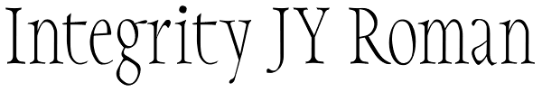 Integrity JY Roman Font