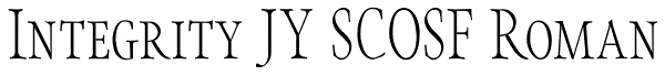 Integrity JY SCOSF Roman Font