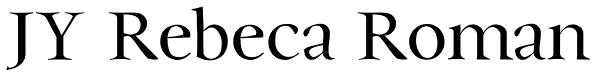 JY Rebeca Roman Font