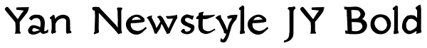 Yan Newstyle JY Bold Font