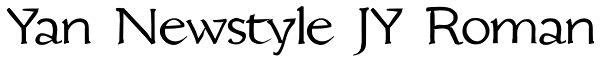 Yan Newstyle JY Roman Font