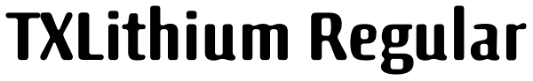 TXLithium Regular Font