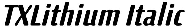 TXLithium Italic Font