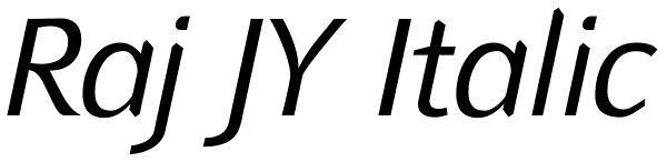 Raj JY Italic Font