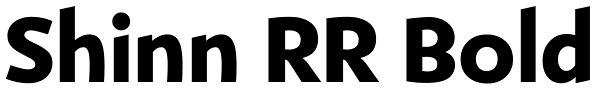 Shinn RR Bold Font