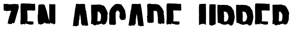 Zen Arcade Upper Font