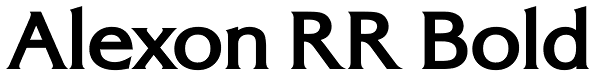 Alexon RR Bold Font