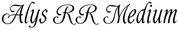 Alys RR Medium Font