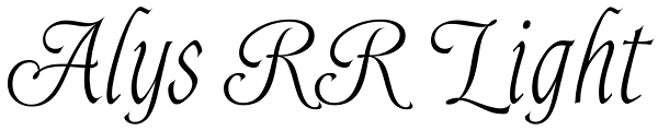 Alys RR Light Font