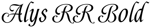 Alys RR Bold Font