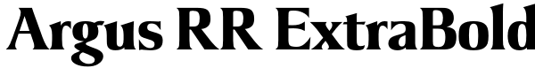 Argus RR ExtraBold Font