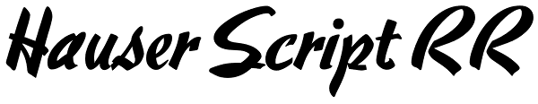 Hauser Script RR Font