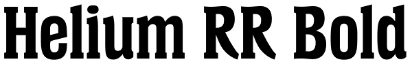 Helium RR Bold Font