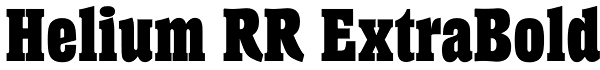 Helium RR ExtraBold Font