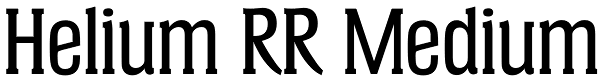 Helium RR Medium Font