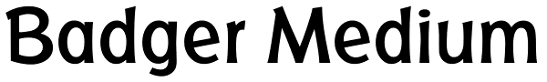 Badger Medium Font