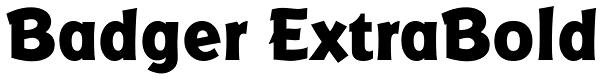 Badger ExtraBold Font