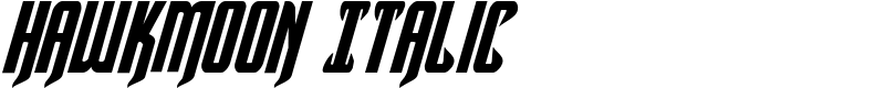 Hawkmoon Italic Font