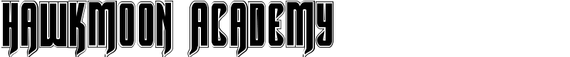 Hawkmoon Academy Font