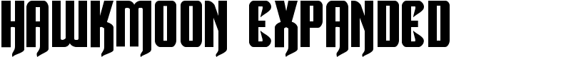 Hawkmoon Expanded Font