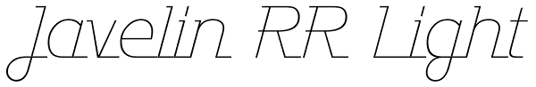 Javelin RR Light Font