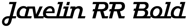 Javelin RR Bold Font