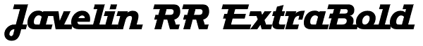 Javelin RR ExtraBold Font