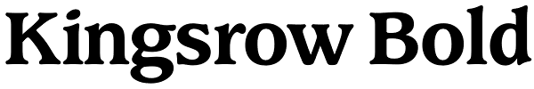 Kingsrow Bold Font