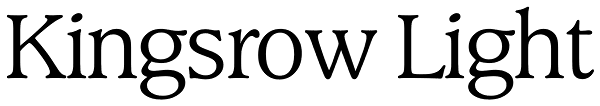 Kingsrow Light Font