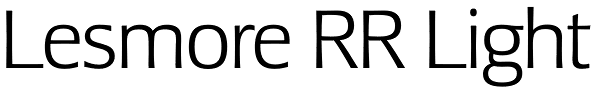 Lesmore RR Light Font