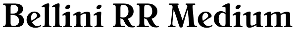 Bellini RR Medium Font