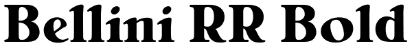 Bellini RR Bold Font