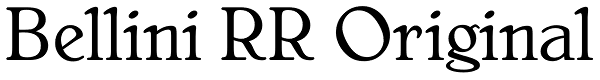 Bellini RR Original Font