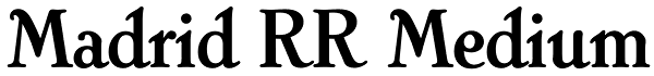 Madrid RR Medium Font