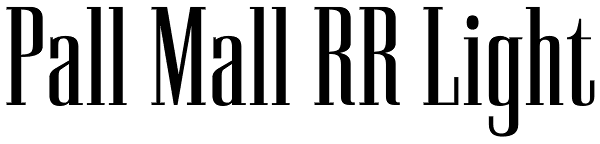 Pall Mall RR Light Font