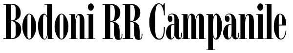 Bodoni RR Campanile Font