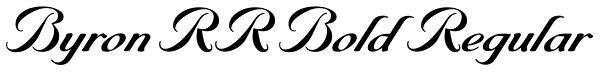 Byron RR Bold Regular Font