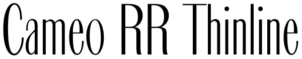 Cameo RR Thinline Font