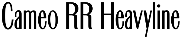 Cameo RR Heavyline Font