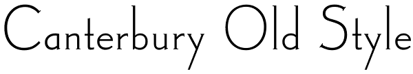 Canterbury Old Style Font