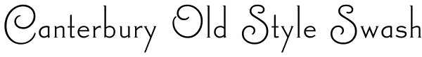 Canterbury Old Style Swash Font