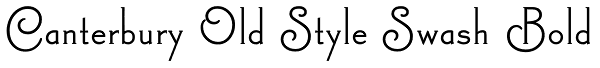 Canterbury Old Style Swash Bold Font