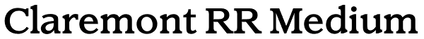 Claremont RR Medium Font