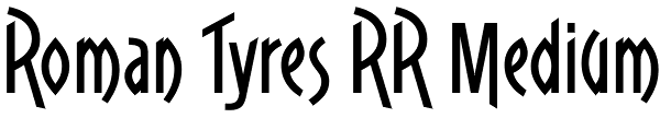 Roman Tyres RR Medium Font