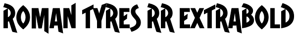 Roman Tyres RR ExtraBold Font