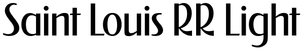 Saint Louis RR Light Font