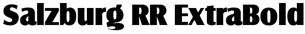 Salzburg RR ExtraBold Font